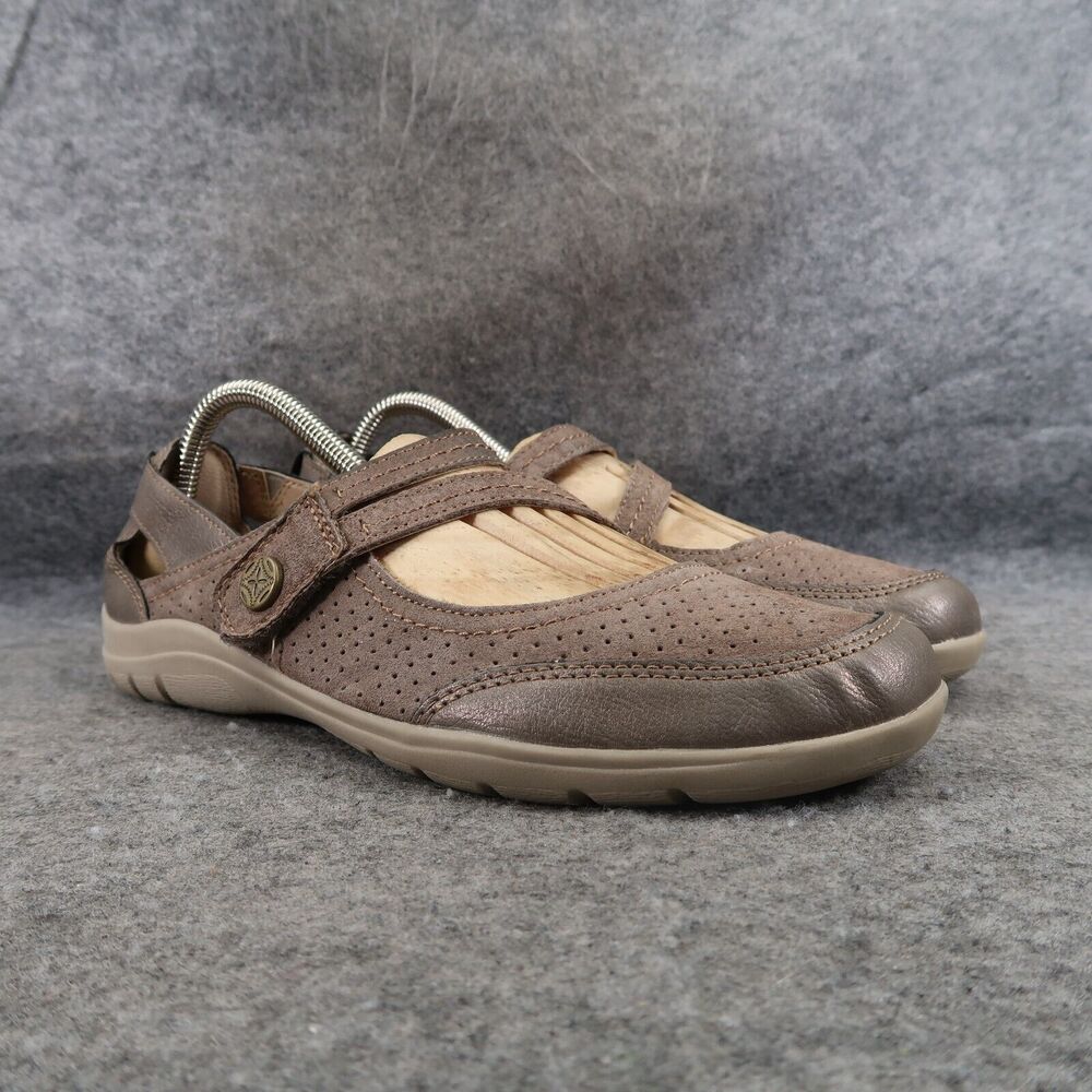 Earth Origins Shoes Womens 8.5 Mary Jane Tova Classic Comfort Leather Adjustable